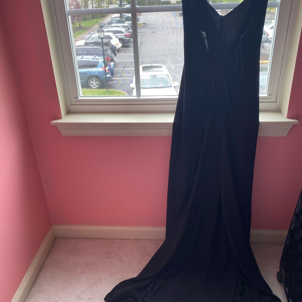 sheer black maxi dress